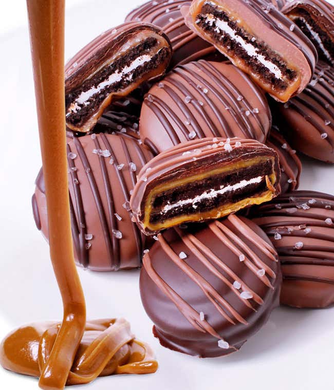 Sea Salt and Caramel Chocolate Covered OREO Cookies