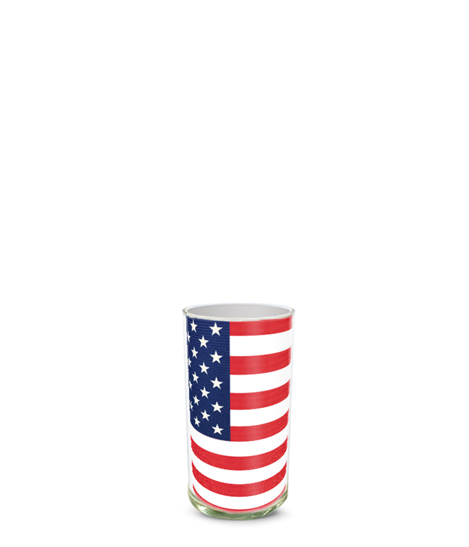 Partial image of Custom Photo Vase without flowers.